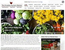 Tablet Screenshot of franklinfarmersmarket.com